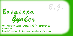 brigitta gyoker business card